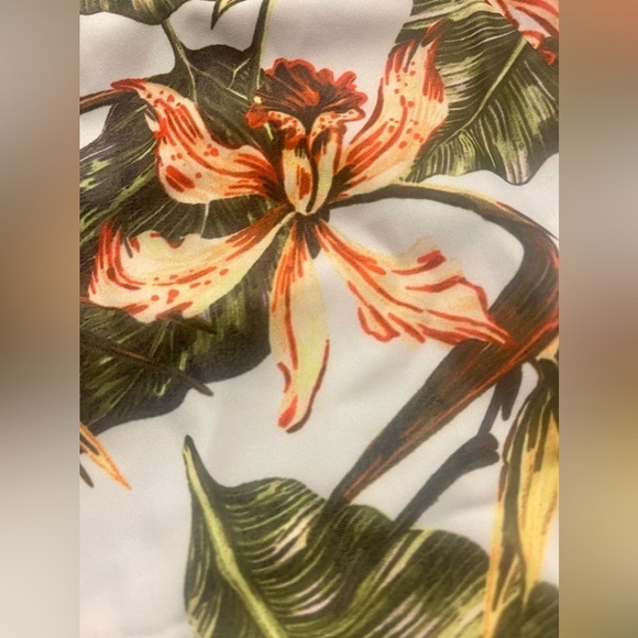 Brazilian Padded Two-Piece Tropical Floral Swimsuit Bikini Set - Picture 8 of 8